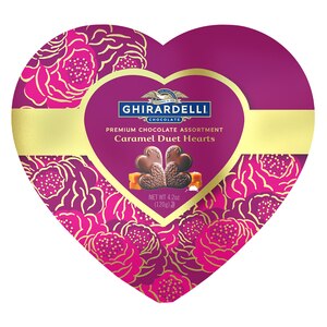 Ghirardelli Premium Chocolate Collection Caramel Duet Hearts Gift, 4.2oz.