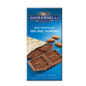 Ghirardelli Gourmet Milk Sea Salt & Almonds Milk Chocolate