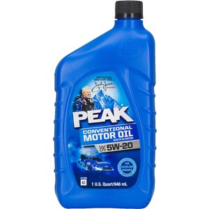 Peak Conventional Motor Oil SAE 5W-20, Quart