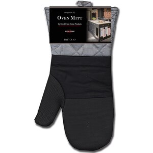 Royal Crest Oven Mitt With Neoprene Tip, Black , CVS