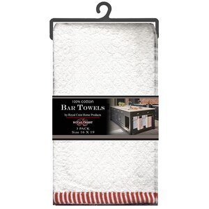 Royal Crest 100% Cotton Bar Towels, 3 Ct , CVS