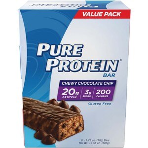 Pure Protein Bar, 6 CT, Chewy Chocolate Chip , CVS