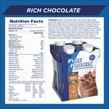 Pure Protein Complete Protein Shake, Rich Chocolate, 4 CT, thumbnail image 4 of 8