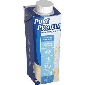 Pure Protein Complete Protein Shake, Vanilla Milkshake, 4 CT
