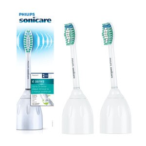 Philips Sonicare E-Series Replacement Brush Heads, White, 2CT