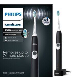 Philips Sonicare ProtectiveClean 4100 Rechargeable Electric Toothbrush, Black