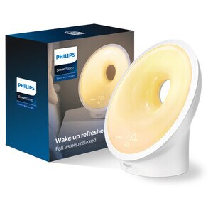 Philips SmartSleep Sleep and Wake-up Light Therapy Lamp, with Sunrise Alarm and Sunset Fading Night Light, White