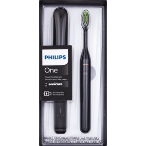 Philips One by Sonicare Rechargeable Toothbrush, Shadow Black