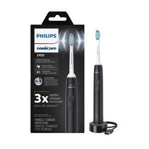 Philips Sonicare 3100 Rechargeable Electric Power Toothbrush with Pressure Sensor, HX3681/04, Black | CVS