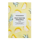 Vitamasques Fruit Enzyme Pineapple Face Sheet Mask, thumbnail image 1 of 4