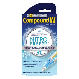 Compound W NitroFreeze, Wart Removal, 1 Pen & 5 Replaceable Tips