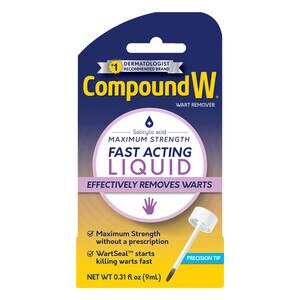 Compound W Maximum Strength Wart Remover Liquid, 0.31 FL Oz - 0.31 Oz , CVS