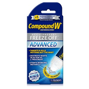 Compound W Freeze Off Advanced Wart Remover with Accu-Freeze, 15 CT