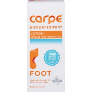 Carpe Antiperspirant Foot Lotion, 1.35 OZ - CVS Pharmacy