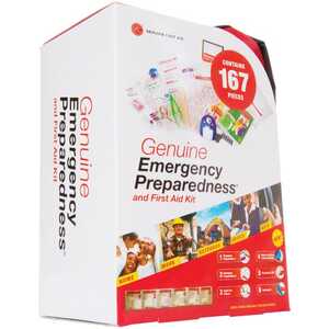 Genuine First Aid Emergency Preparedness Kit 167 Pc. Soft Case