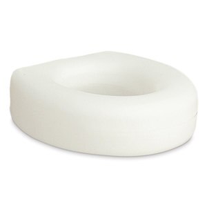 AquaSense Portable Raised Toilet Seat, White, 4