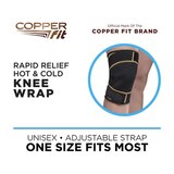 Copper Fit Rapid Relief Hot & Cold Therapy Knee Wrap, Adjustible, thumbnail image 4 of 5