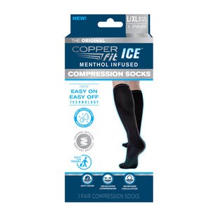 Copper Fit ICE Menthol Infused Compression Socks, L/XL , CVS