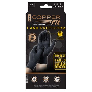  Copper Fit Guardwell Hand Protector Compression Gloves 