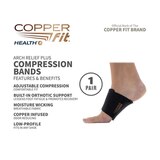 Copper Fit Arch Relief Plus Orthotic Support, Adjustible Compression, 2 CT, thumbnail image 2 of 5