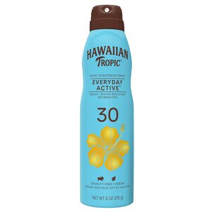 Hawaiian Tropic Island Sport Clear Spray Sunscreen, 6 OZ