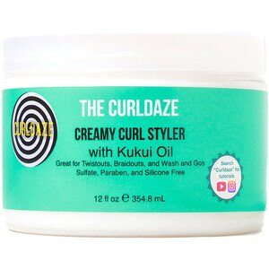 Curldaze Creamy Curl Styler with Kukui Oil, 12 OZ
