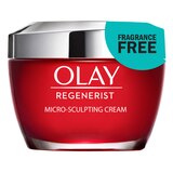 Olay Regenerist Micro-Sculpting Cream Face Moisturizer, Fragrance-Free, 1.7 OZ, thumbnail image 1 of 9
