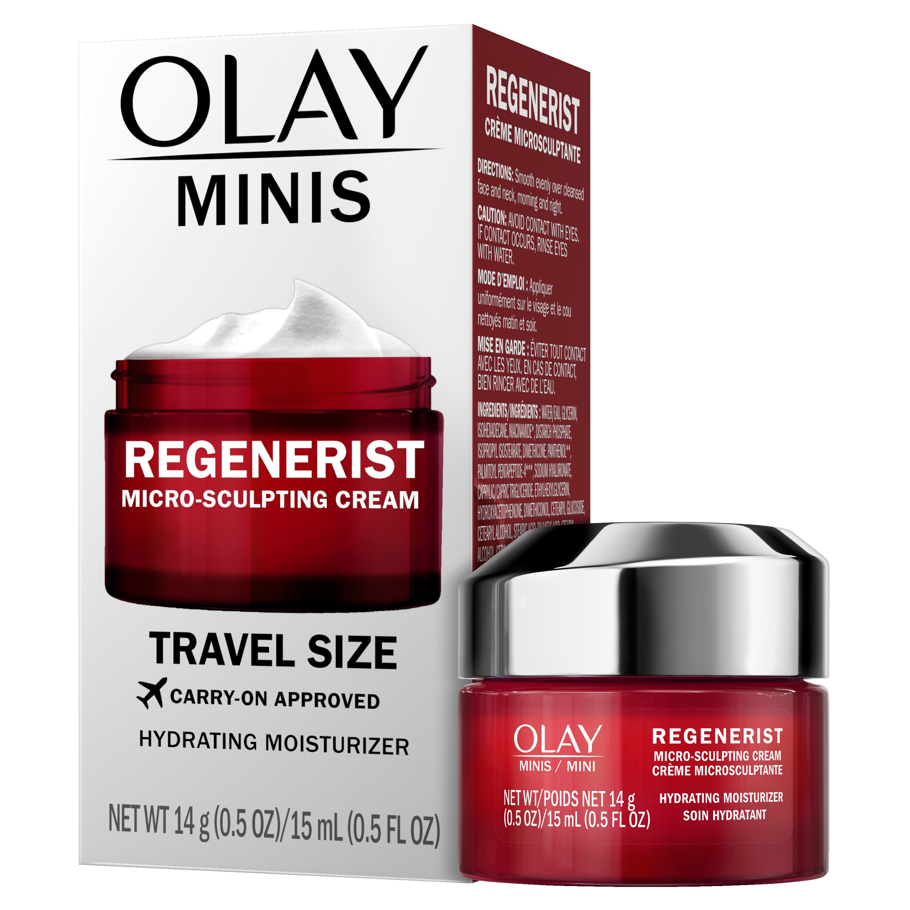  Olay Regenerist Micro-Sculpting Cream Face Moisturizer, Trial Size, 0.5 OZ 