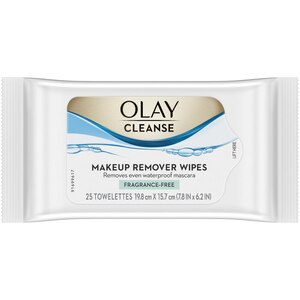 Olay Cleanse Makeup Remover Wipes, Fragrance Free, 25 Ct , CVS