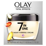 Olay Total Effects Night Firming Cream Face Moisturizer, 1.7 OZ, thumbnail image 2 of 8