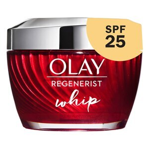 Olay Regenerist Whip - Crema liviana hidratante para el rostro con ácido hialurónico, FPS 25, 1.7 oz