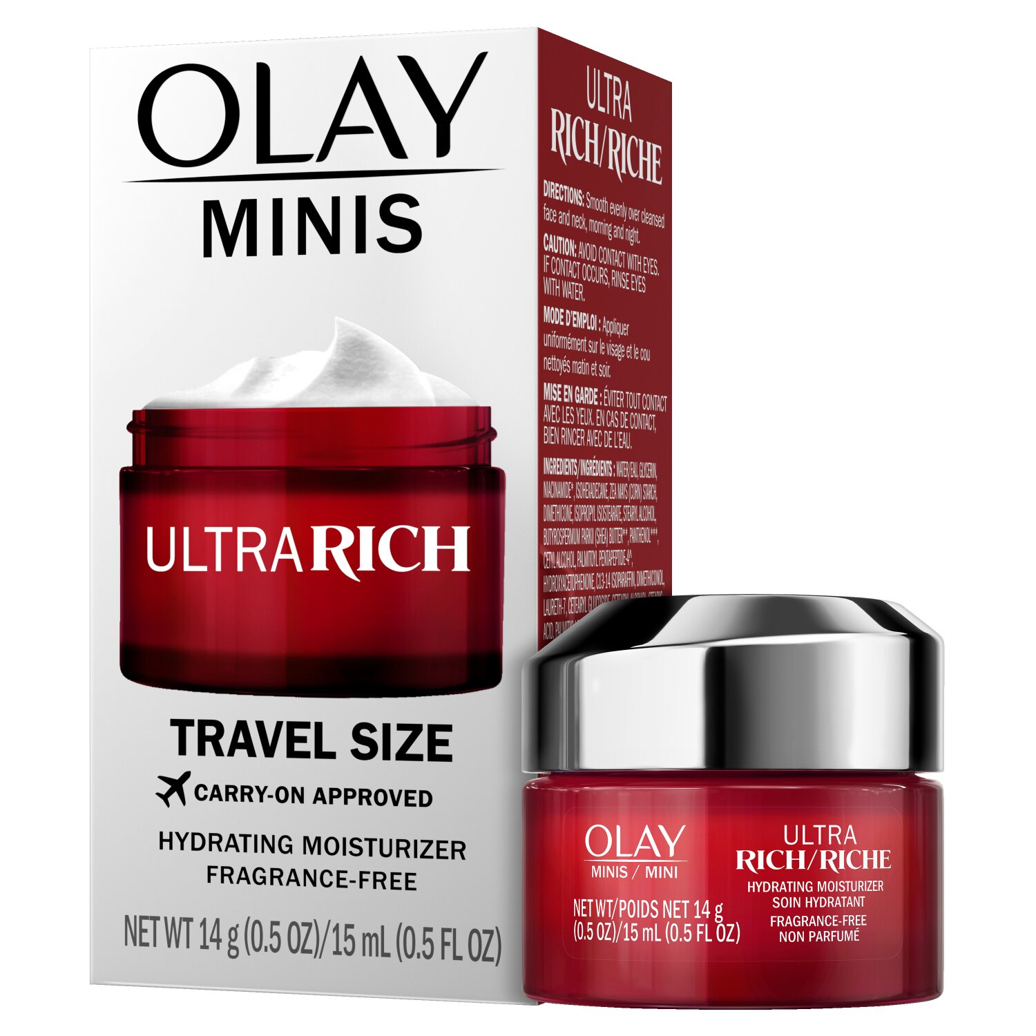 Olay Regenerist Ultra Rich Face Moisturizer, Fragrance-Free, Trial Size, 0.5 Oz , CVS