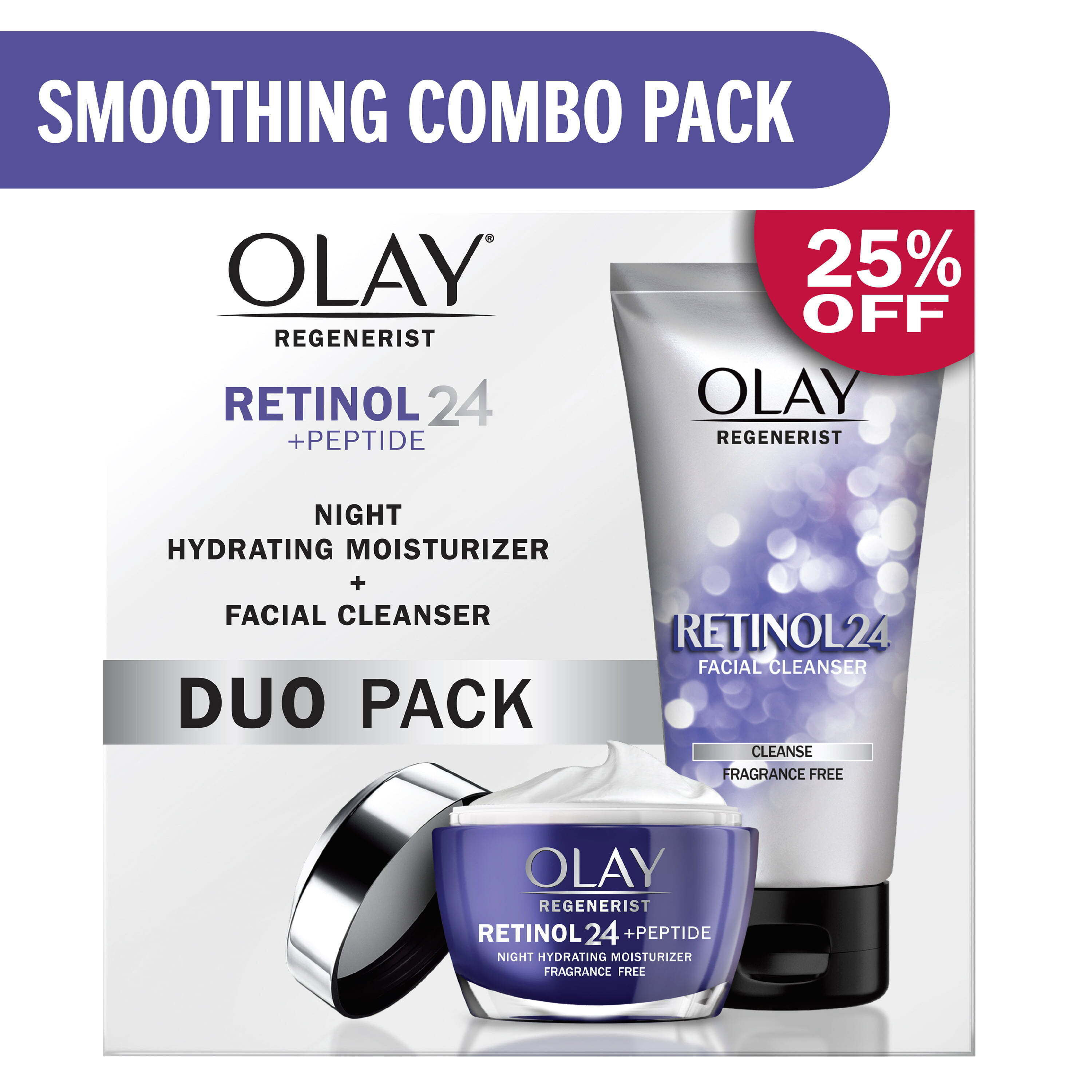 Olay Retinol 24 Cleanser + Moisturizer Duo Pack - 1 , CVS
