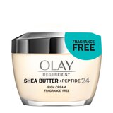 Olay Regenerist Shea Butter + Peptide 24 Face Moisturizer, Fragrance-Free, 1.7 OZ, thumbnail image 1 of 12