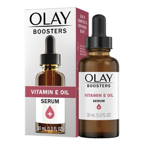 Olay Vitamin E Oil Serum, Nourishing Hydration Booster, Fragrance-Free, 1 OZ