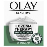 Olay Sensitive Eczema Therapy Face Moisturizer, Fragrance-Free, 1.7 fl oz, thumbnail image 2 of 13