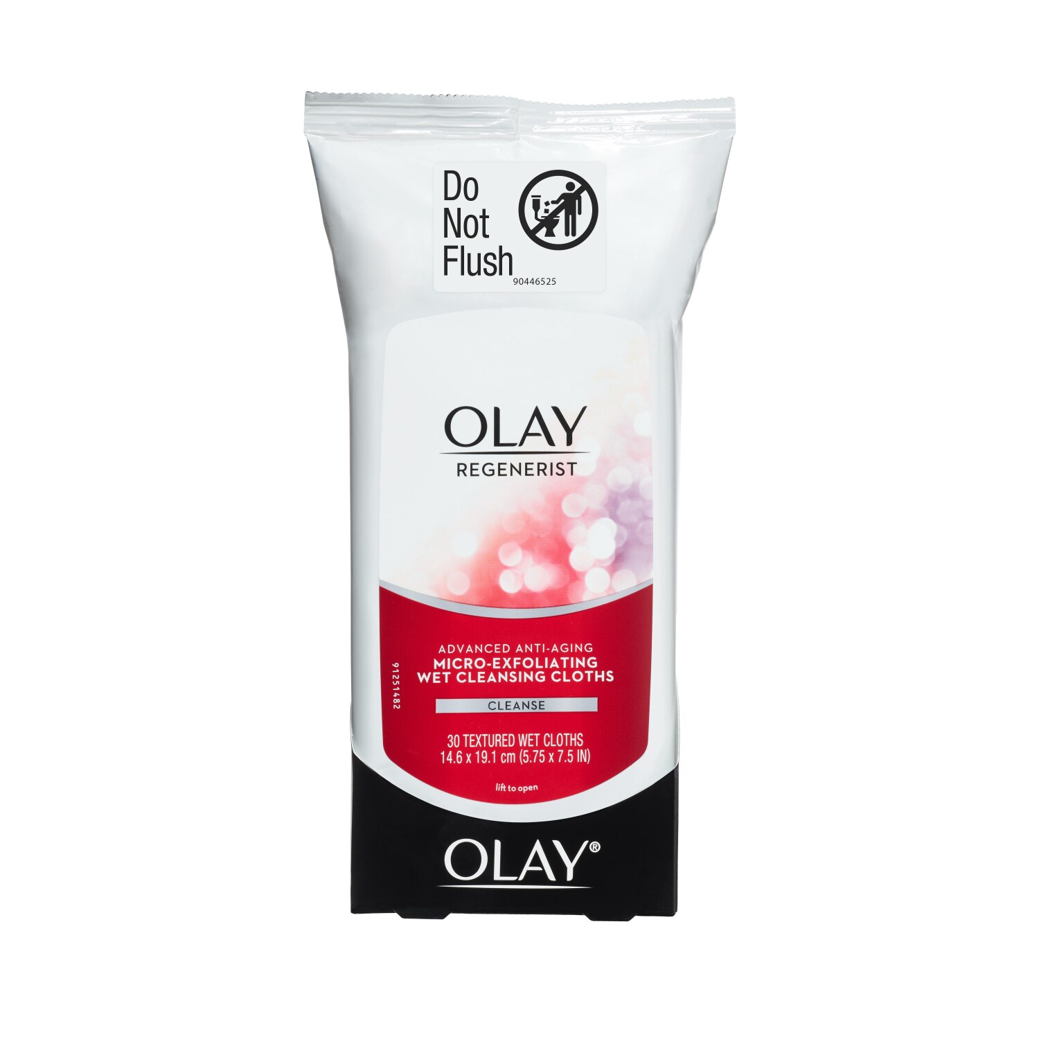 Olay Regenerist - Toallitas húmedas de limpieza microexfoliantes, 30 u.