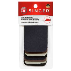 Singer Iron-On Patchettes, 2 X 3 In, 10 Ct , CVS