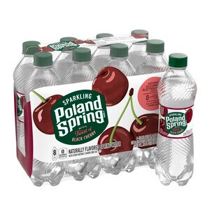 Poland Spring Sparkling Water, Black Cherry, 8 Ct, 16.9 Oz , CVS