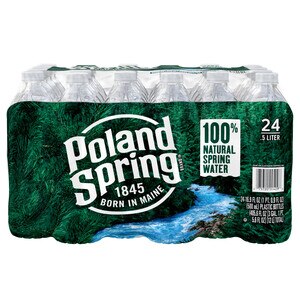 Poland Spring 100% Natural Spring Water Plastic Bottle, 24 Ct, 16.9 Oz , CVS