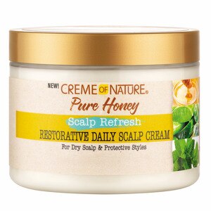Creme of Nature Pure Honey Scalp Refresh Restorative Daily Scalp Cream, 4.7 OZ
