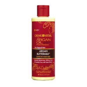 Creme of Nature Argan Oil for Natural Hair Leave-In Curl Milk, 8 OZ