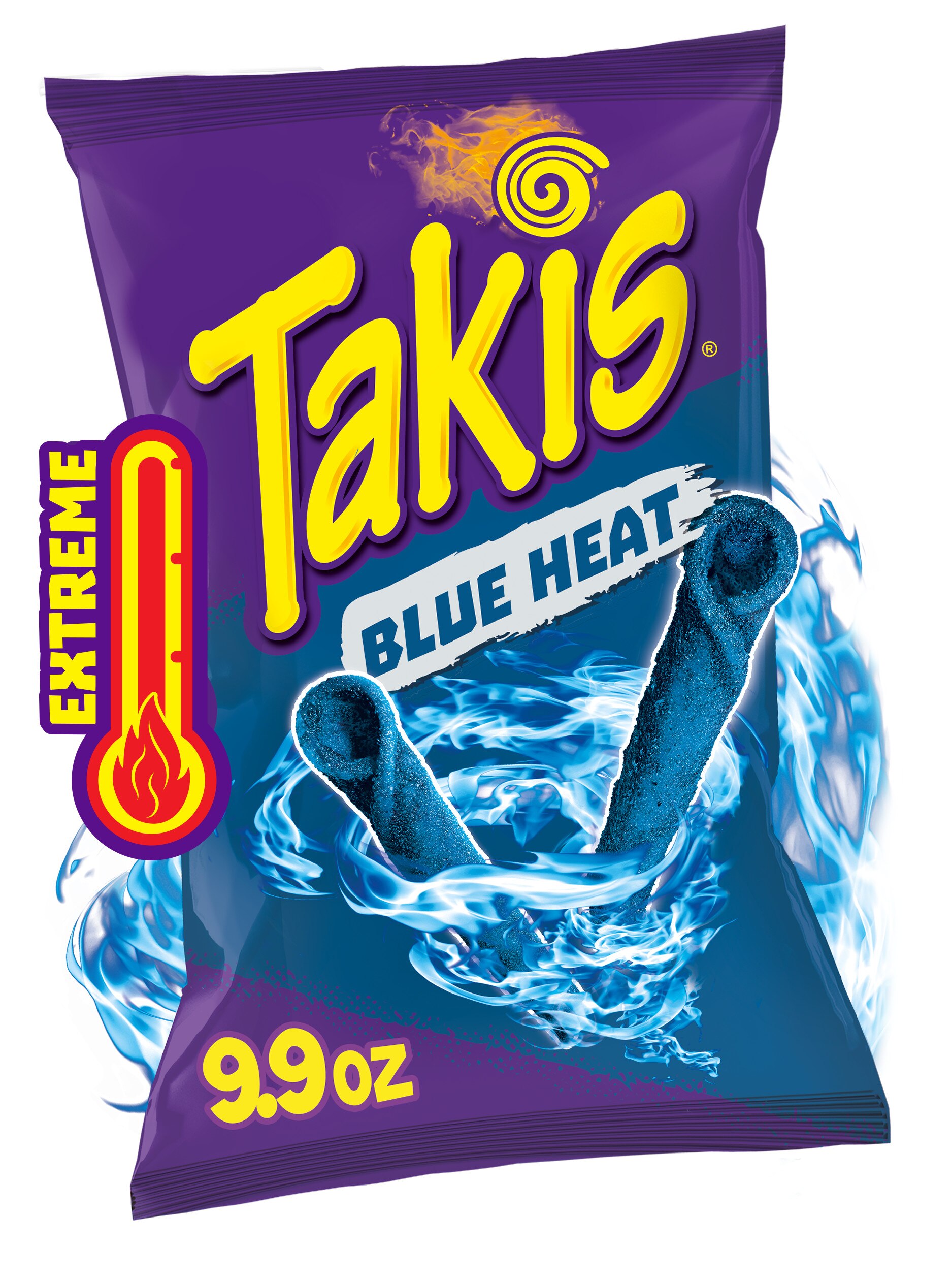 Takis Blue Heat Rolls Hot Chili Pepper Flavored Spicy Tortilla Chips, 9.9 Oz , CVS