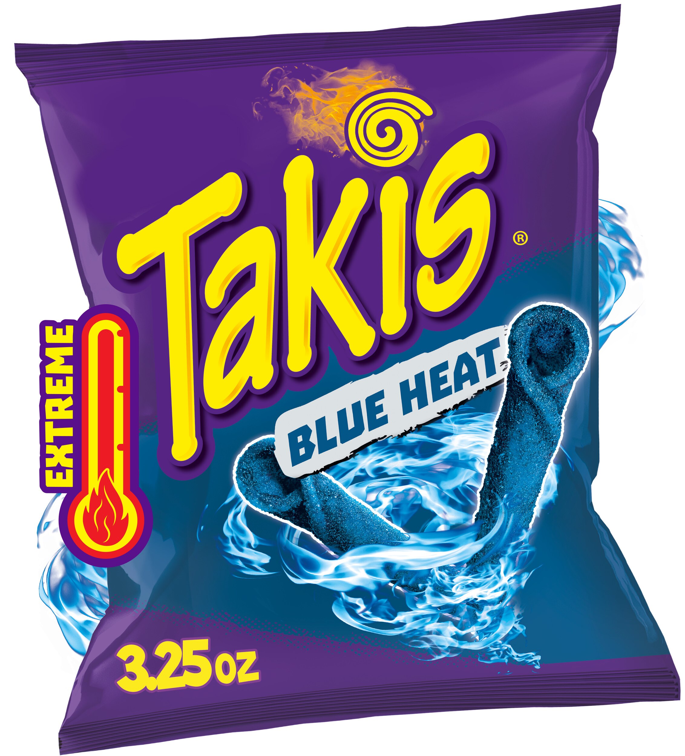 Takis Blue Heat Rolls Hot Chili Pepper Flavored Spicy Tortilla Chips, 3.25 Oz , CVS