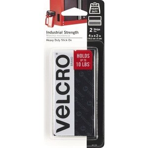 VELCRO Brand VELCRO Fastener Industrial Strength Fastners, Black, 2 Ct , CVS