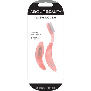 About Beauty Lash Lover Travel Size Folding Eye Lash Comb & Brush - 2 Ct , CVS
