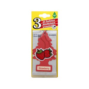 Car-Freshner Air Freshener, Strawberry, 3 ct