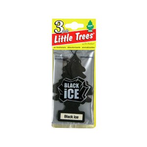Little Trees Air Fresheners 3 Pak Black Ice
