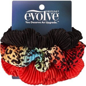 Evolve Pleated Scrunchies, 3CT