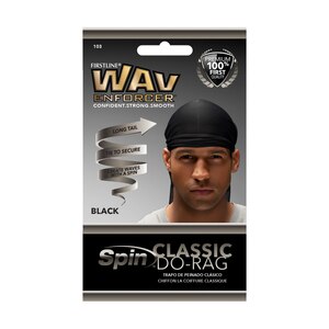 Firstline WavEnforcer Classic Do-Rag, Black , CVS